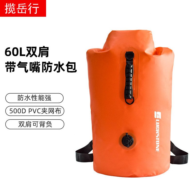 Jiyan Túi Trôi Ngoài Trời Túi Thượng Nguồn 25L35L60L Ba Lô Chống Thấm Nước Bơi Ba Lô Túi Chống Thấm 