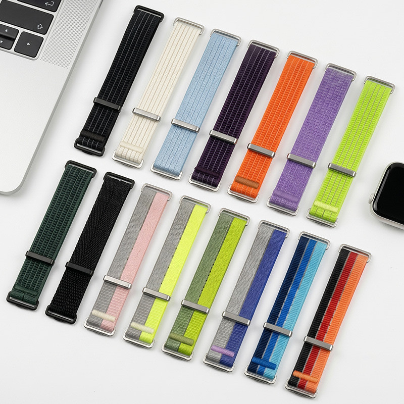 Thích hợp cho Huawei FIT4 Nylon Loop Velcro Dây đeo đàn hồi dệt Huawei fit3 Dây đeo nylon thoáng khí