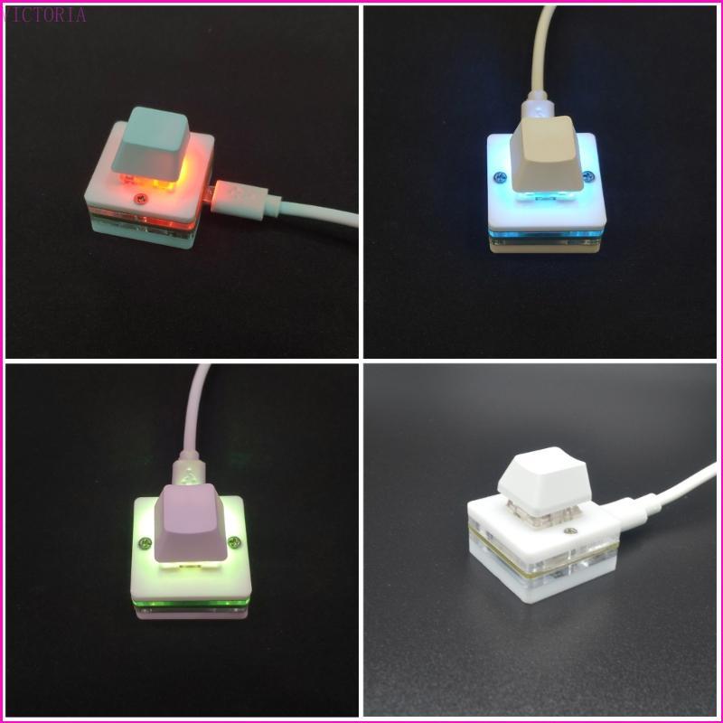 Bàn phím VIC Bàn phím chơi game 1 phím Bàn Mini USB cơ chơi game PC lập trình Macro OSU-