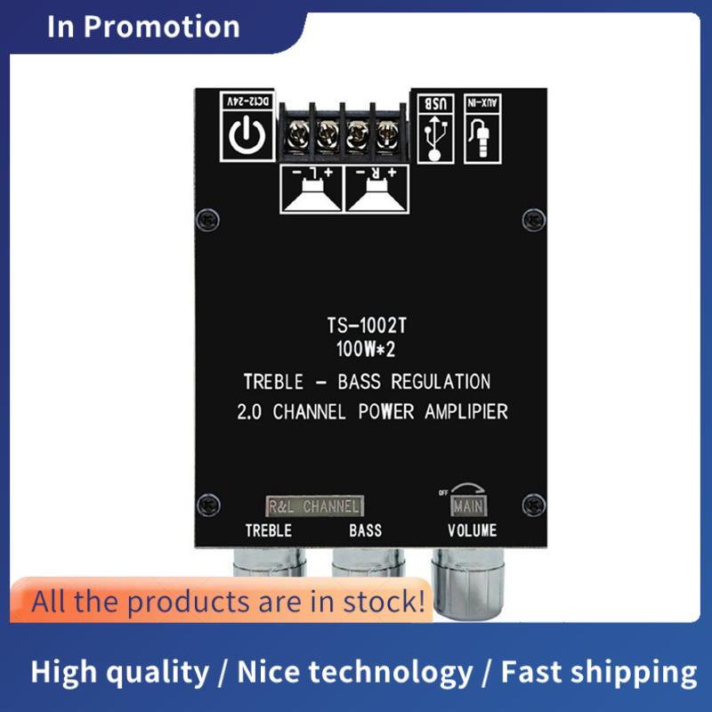 Bảng khuếch đại Bluetooth 1002T 2.0 kênh HIFI 100Wx2 Bộ khuếch đại công suất âm thanh Điều chỉnh bản