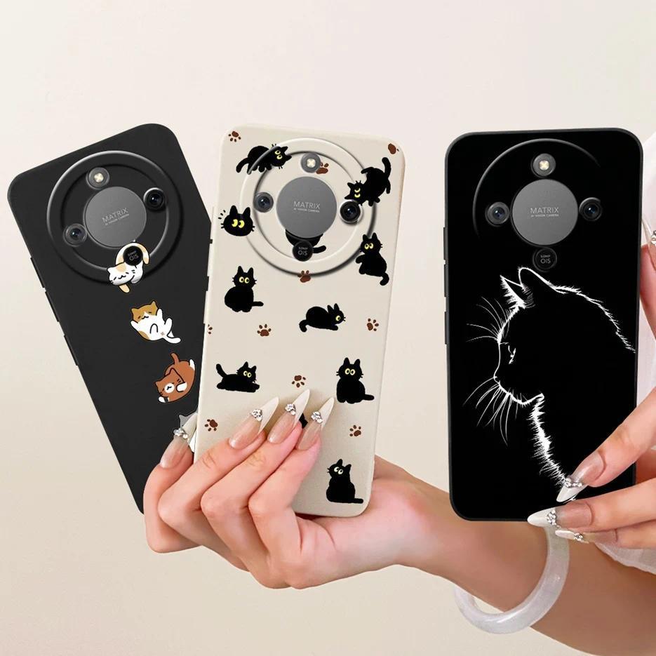 Dành Cho Honor X70 5G Ốp Lưng Honor X9d MTN-NX1 Cool Cat Painted Cover Vỏ Silicon Mềm Cho Honor Magi