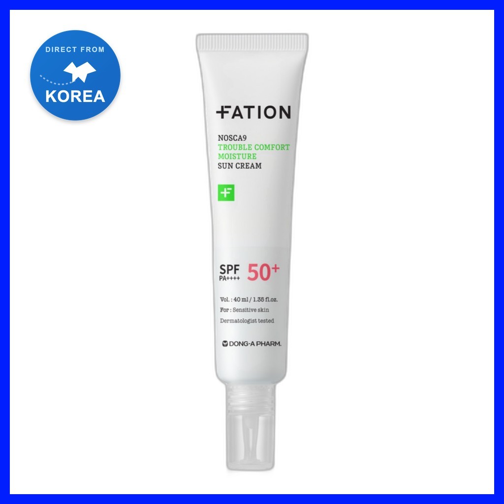 [fation] NOSCA9 Trouble Comfort Moisture Sun Cream SPF50 + PA + + +, 40ml, 1pc / Kem chống nắng Hàn 