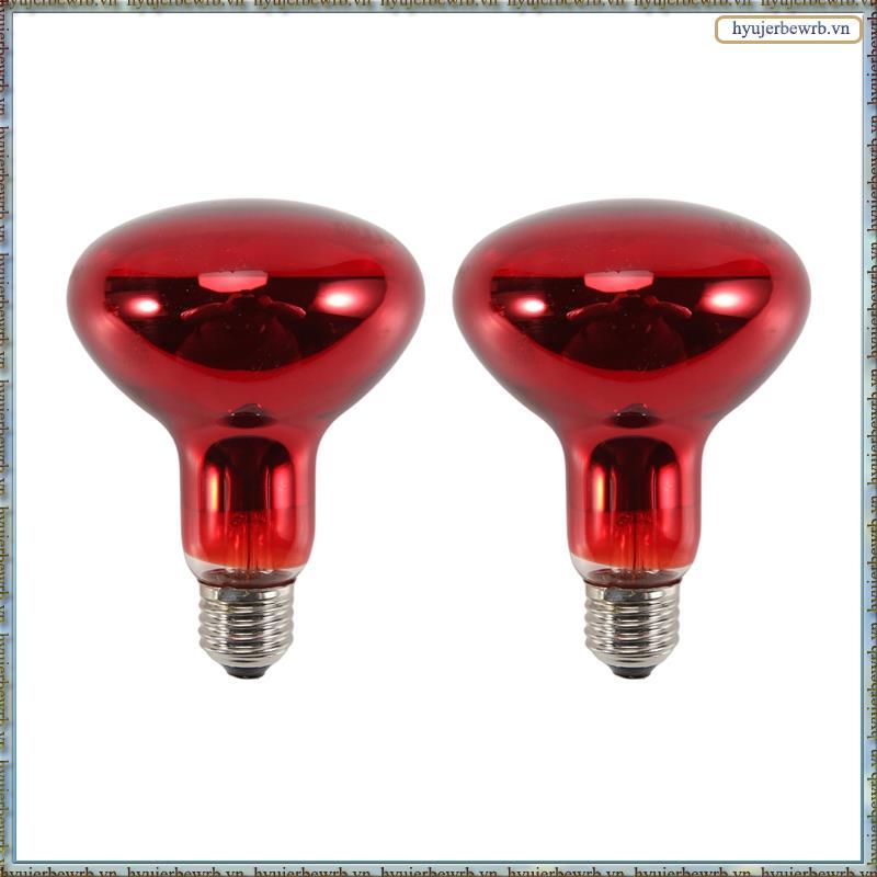 2 gói Bóng đèn sưởi bò sát 100W, Bóng đèn che nắng hồng ngoại lưỡng cư, Bóng đèn sưởi bò sát cho tóc