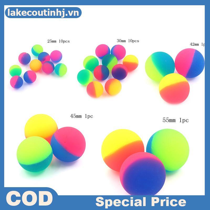 Lu 1 / 10 Chiếc Moonlight High Bounce Ball Co Giãn Juggling Jumping Ball Bouncing Ball Đồ Chơi Ngoài