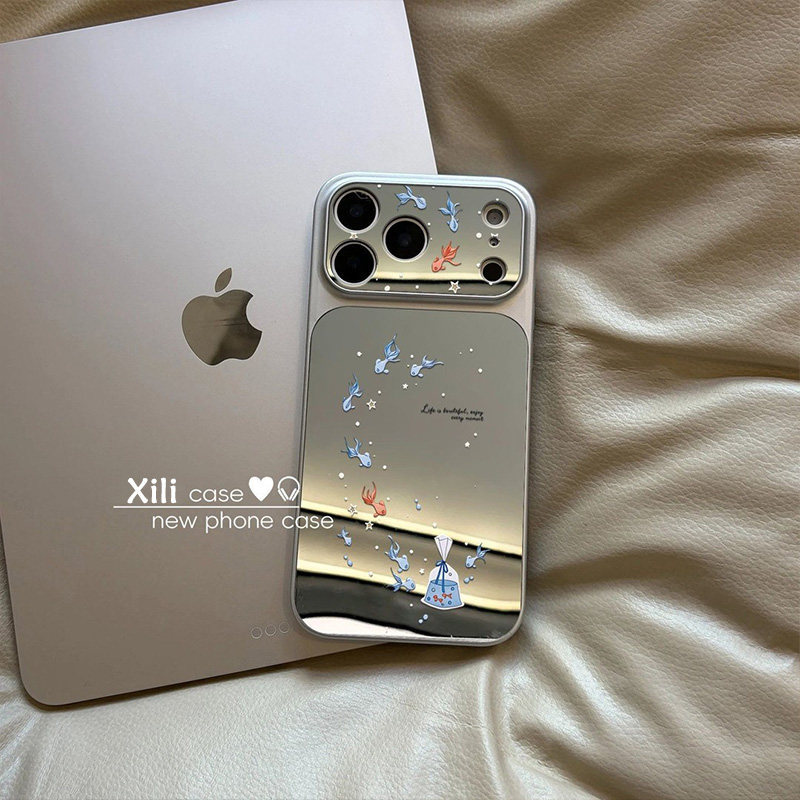 Ốp Điện Thoại Gương Cá Nghệ Thuật Cho OPPO A97 A78 A77 A73 A57 A53 A53S A33 A31 A11S A92 A72 A52 K15