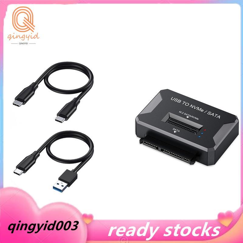 M2 SATA NVMe sang USB 3.1 10Gbps 2.5 Inch SATA SSD Adapter cho 2230 2242 2280 22110 M2 Vỏ SSD Đế Doc