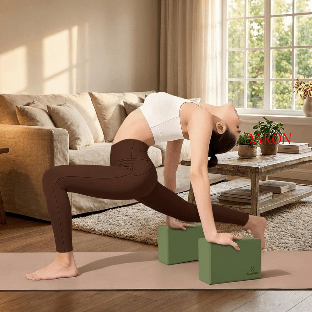 Gạch Yoga DARON, Khối tập thể dục EVA xốp mật độ cao, Dụng cụ tập thể dục Tập thể dục Dụng cụ kéo dà