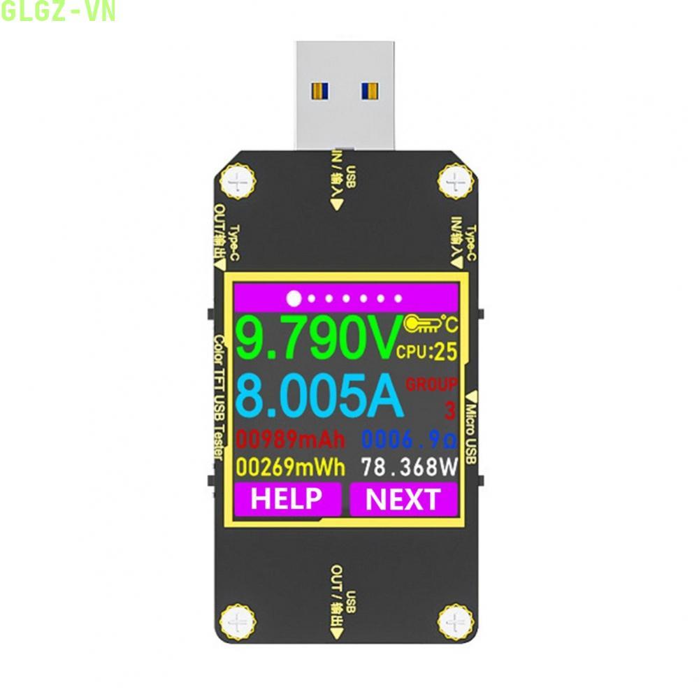 USB Tester MultiFunction USB C Fast Charging Voltage Current Monitor Amperemeter