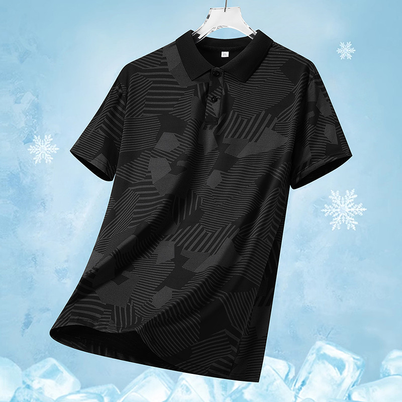 Ice Sense 2026 Ice Silk Áo thun nam tay ngắn nam phong cách mỏng khô nhanh Ice Sense thể thao nửa ta