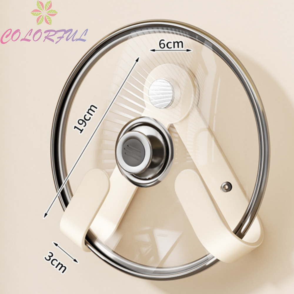 Suction Cup Kitchen Wall Organizer for Lids Cutting For Boards Modern White Gray