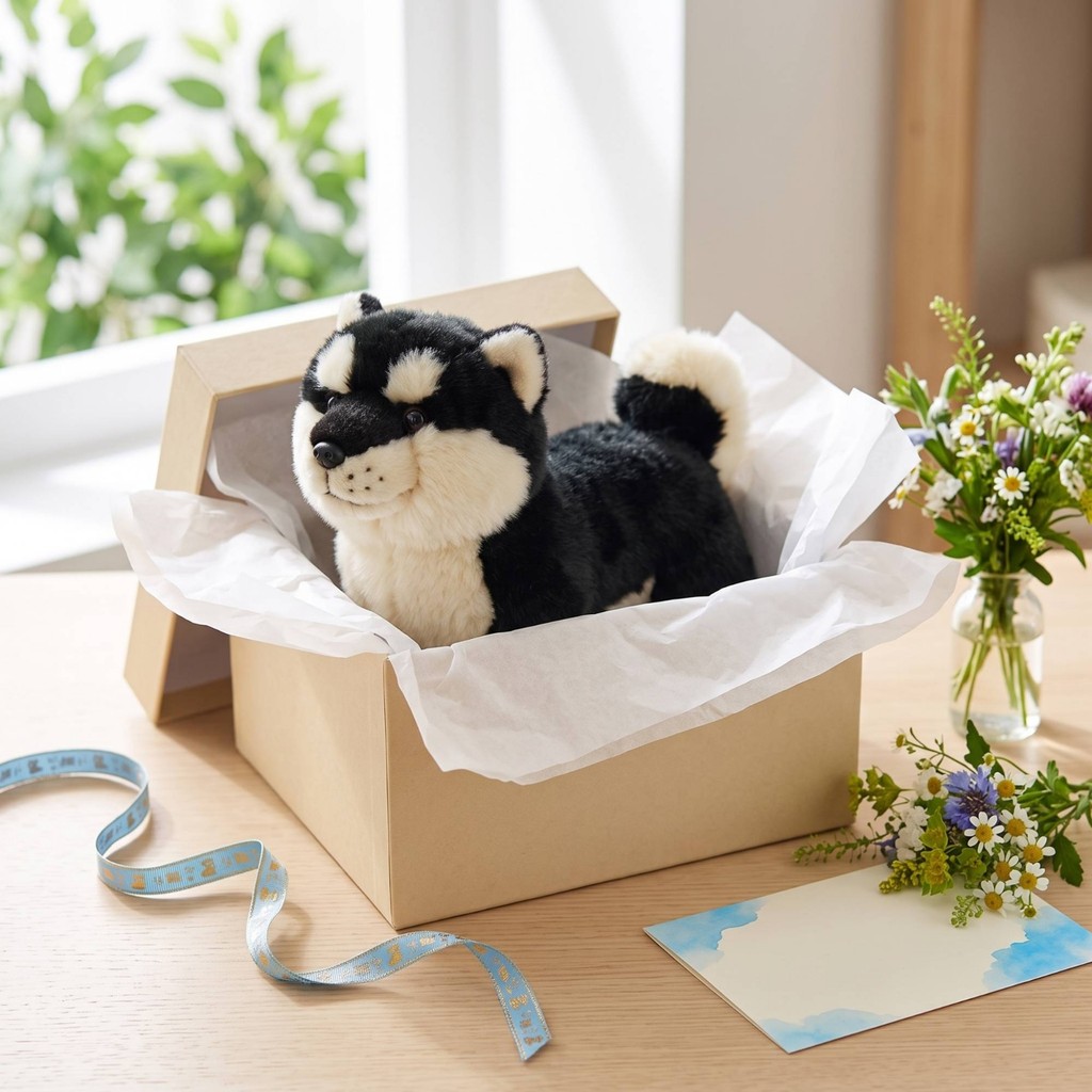 Akita Inu Đồ Chơi Nhồi Bông Chó Akita Dễ Thương Đồ Chơi Nhồi Bông Kawaii Mũm mĩm Cho Trẻ Em, Trang T