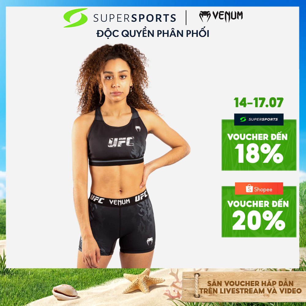 Áo Bra Thể Thao Nữ Venum Official Ufc Fight Week - Đen  - VNMUFC-00024-001