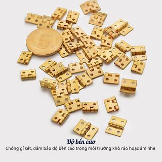 Bản lề mini kèm ốc vít trang trí nhà mô hình hanmade, cửa hộp mini