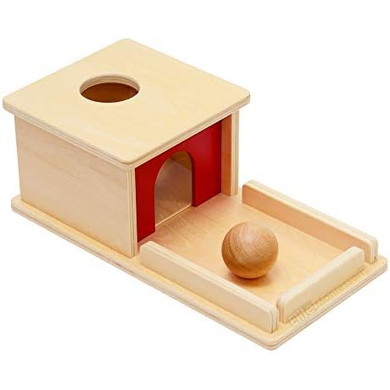 Elite Montessori Object Permanence Box with Tray and Ball