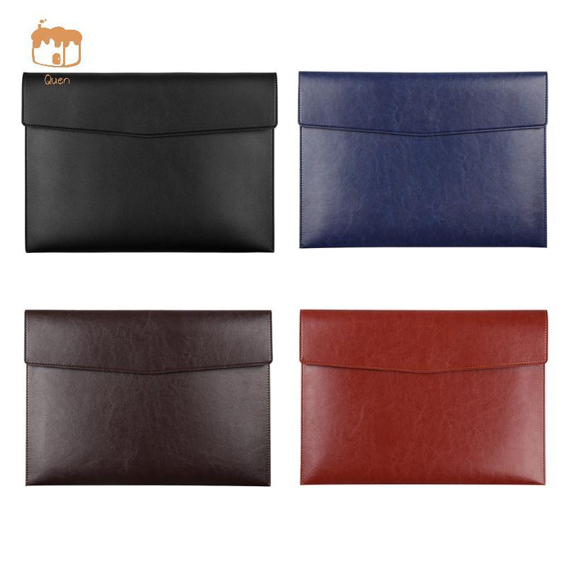 Quen PU Leather A4 File Folder Document Holder A4 File Folder Thiết kế nút từ tính