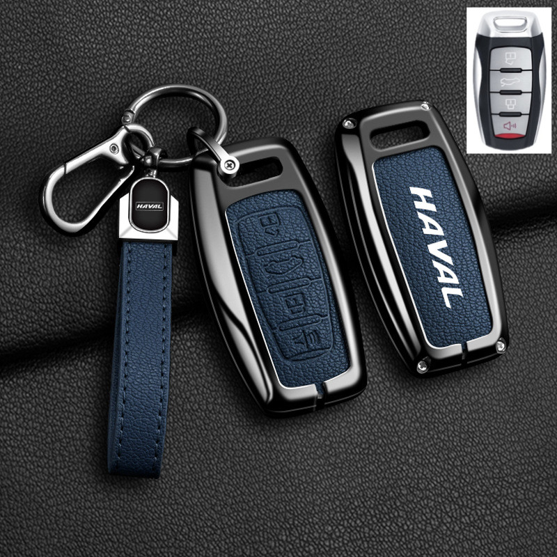 Kim Loại Chìa Khóa Ô Tô Chìa Khóa Fob Bao Vỏ Móc Khóa Cho HAVAL H6, HAVAL Jolion, HAVAL H6 PHEV