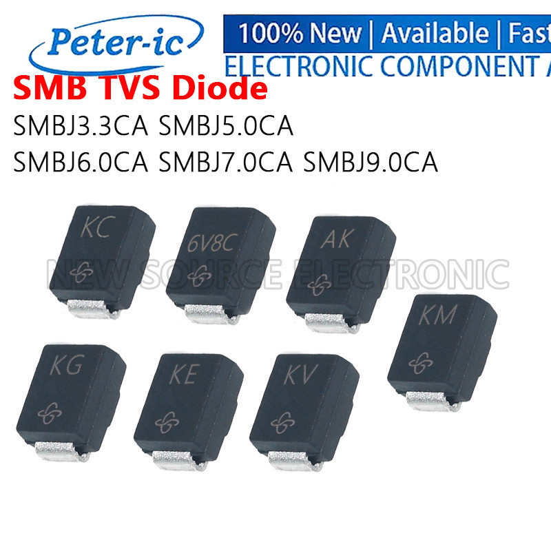 (20 chiếc) KC KE AK KG 6V8C KM AV SMB TVS Diode SMD SMBJ3.3CA SMBJ5.0CA SMBJ6.0CA SMBJ7.0CA SMBJ9.0C