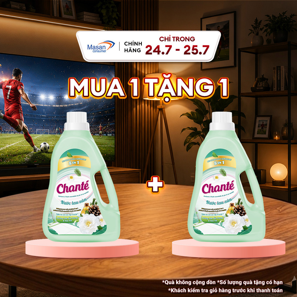 [Chọn loại] Combo 2 Nước lau sàn Chanté chai 3.2kg