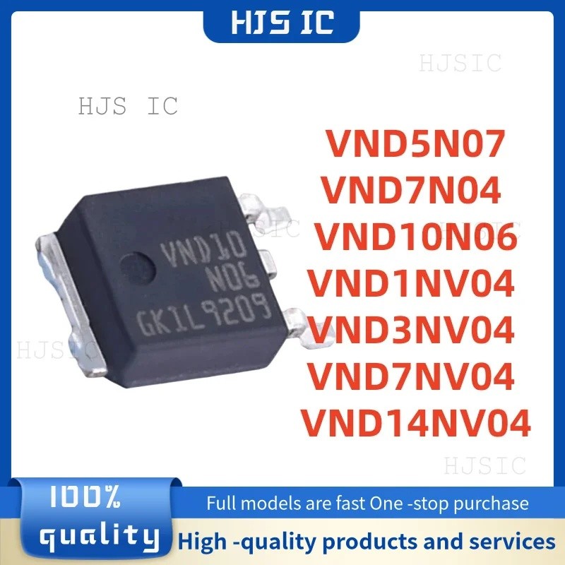 5 CÁI VND1NV04 VND3NV04 VND7NV04 VND14NV04 VND5N07 VND7N04 VND10N06 TO-252 Bán buôn ống dẫn hiệu quả