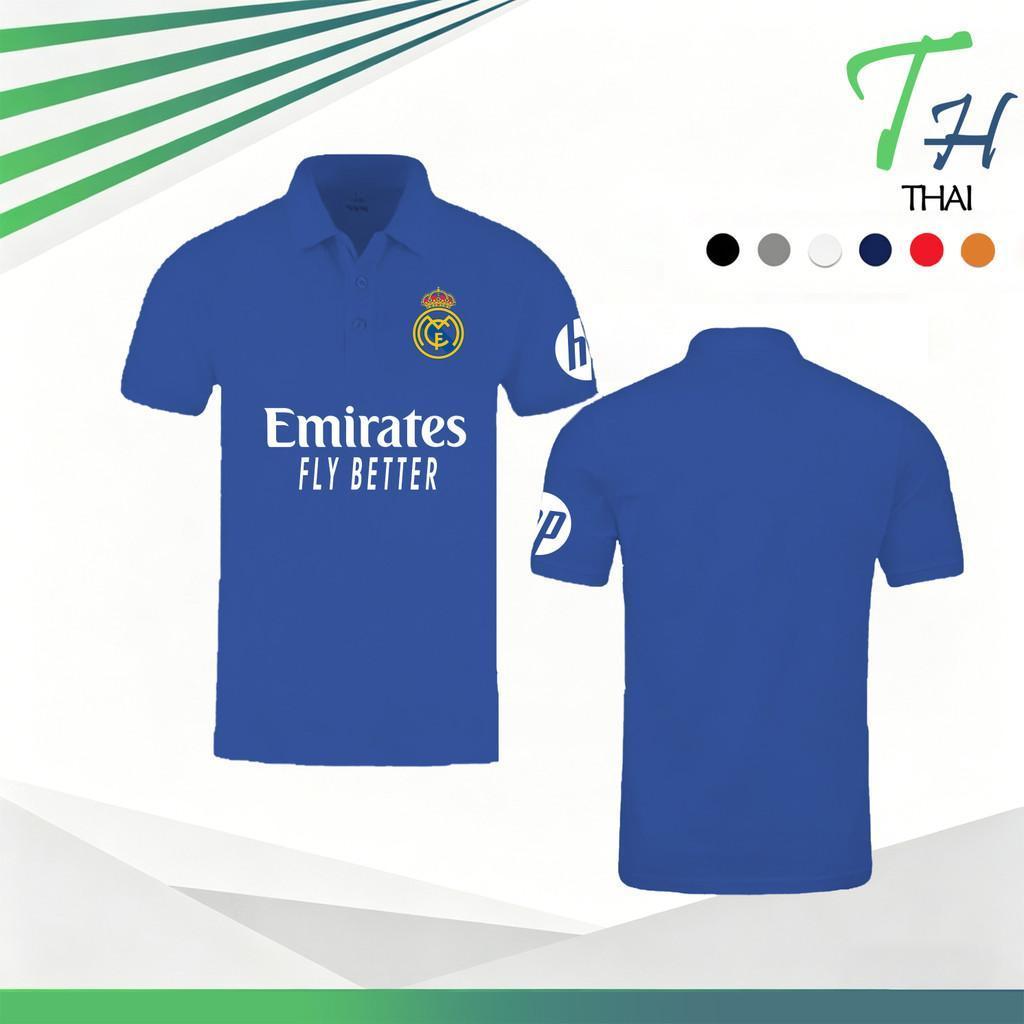 Áo polo Football Home 25 / 26 Nam Emirates Fly Better Mùa Hè Cotton Nguyên Chất S-3XL