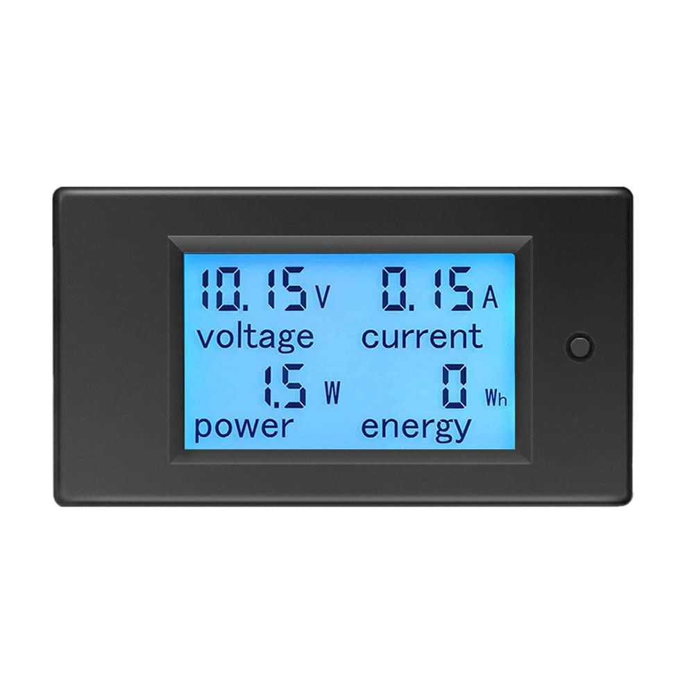 KETOTEK Amp Volt Watt Kwh Meter Test Panel Digital 4 trong 1 Ampe kế Vôn kế Đồng hồ vạn năng 12V DC 