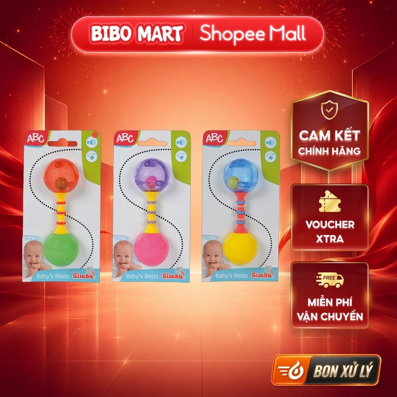 [KOL] Đồ Chơi Lục Lạc Màu Sắc Cho Bé ABC Có Âm Thanh Giúp Trẻ Nhận Biết Âm Thanh Màu Sắc - Bibo Mart