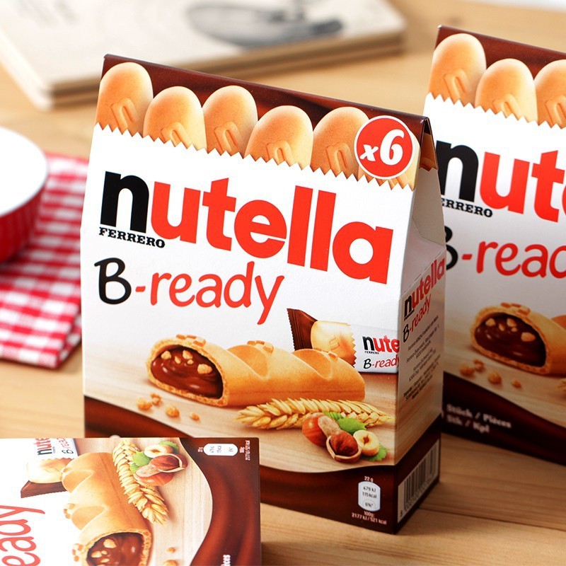 Hàng sẵn có Vận chuyển nhanh Ý Nutella Nutella Finger Biscuits Chocolate Sandwich Bars Nutella Hazel