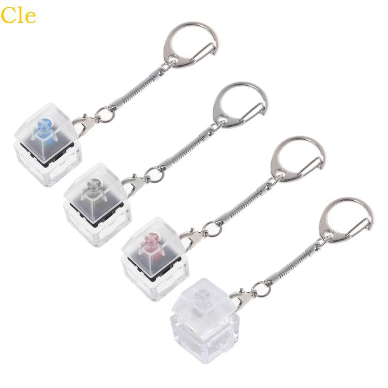Cle 1-Key Cherry MX Kailh Test Kit với Móc khóa Keycaps trống mờ