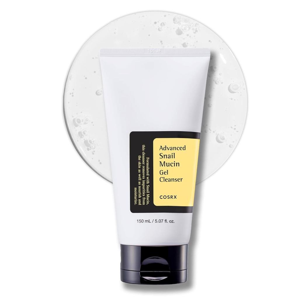 COSRX Advanced Snail Mucin Gel Cleanser for Dull, Sensitive Skin 5.07 oz. | Rich Daily Deep Cleansin