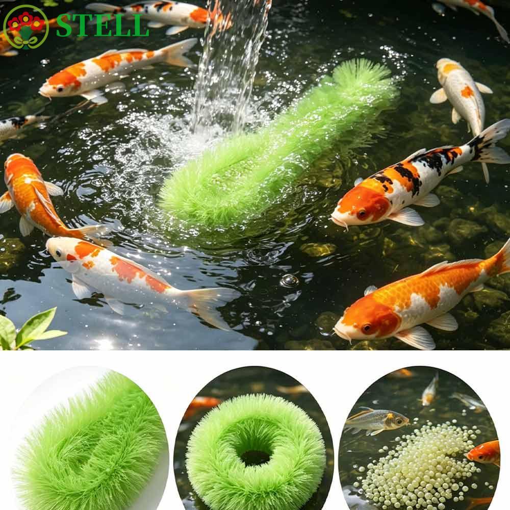 STELL Koi Fish Hatching Grass, Green 60 / 100cm Fish Spawning Breeding Brush, Fish Tank Clean Tool L