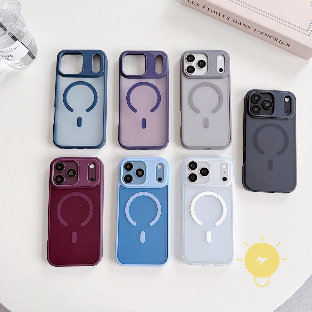Phone Case For iPhone 18 Pro Max 17 16 15 14 13 17e/16e TPU Magnetic Translucent Aesthetic Korean Cu