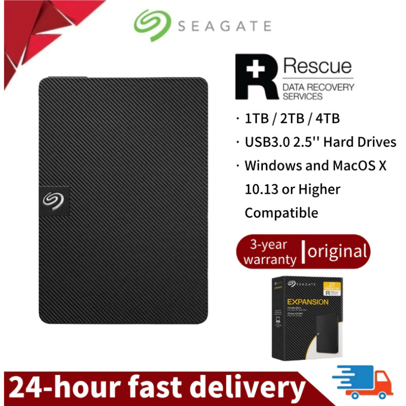 [Chính Hãng]-Seagate Ổ Cứng SSD 1TB 2TB 4TB Ổ Cứng Expansion 2.5 inch HDD Ổ Cứng Ngoài - New