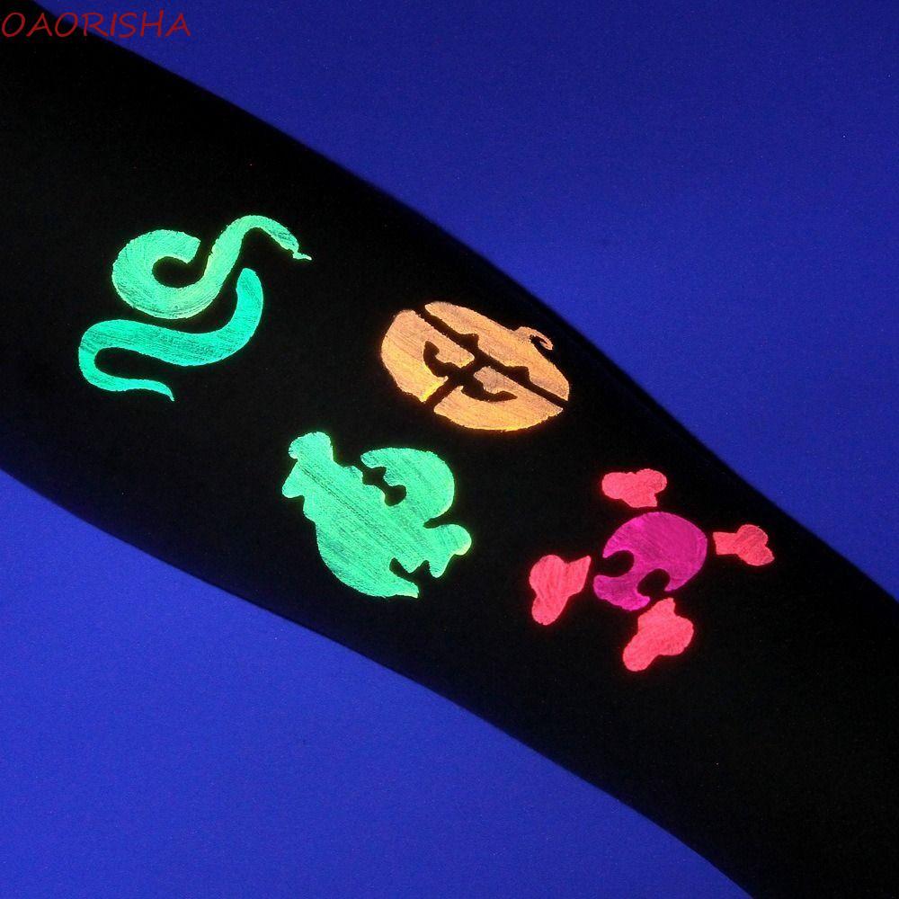 OAORISHA Body Art Painting, Kids Makeup 10ml Face Huỳnh Quang Glow Paint, Body Face Paints Set Lễ Hộ
