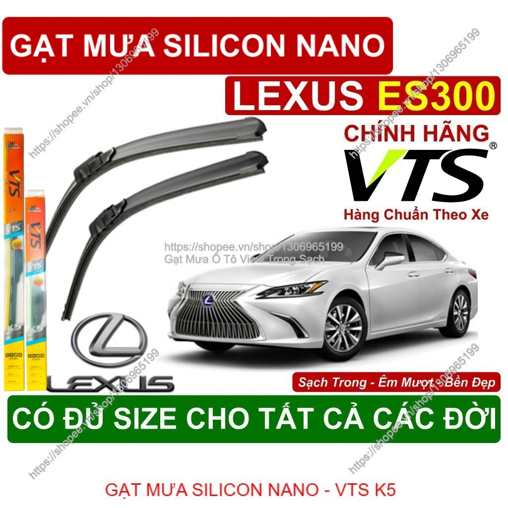 K5, Gạt Mưa Kính Lái Lexus ES300, Cặp Gạt Mưa Kính Lái Cho Các Dòng Xe Lexus ES300, Có Đủ Size Cho C