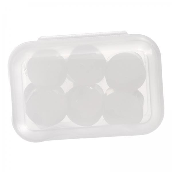 2-6pack 6 Nút Tai Silicon Chặn Âm Thanh Mềm Để Ngáy Bơi