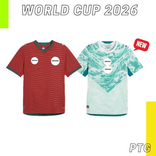 (MỚI) Portugal _ Home Away Kit World Cup 2026 Football Jersey Fan Player Issue Murah Kualiti Bồ Đào 