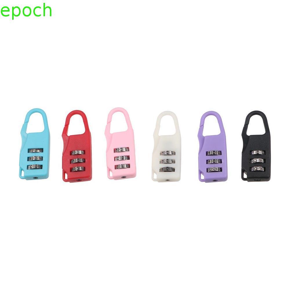 Ổ khóa kết hợp Mini EPOCH, Khóa kết hợp vali 3 chữ số bằng nhựa, Khóa ngăn kéo an toàn di động mật k