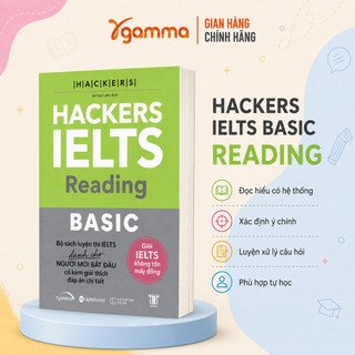 Sách – Combo Hackers IELTS Basic (Bộ 4 Cuốn) –  Kèm Lời Giải Chi Tiết (Band 3.0-5.5+) (Gamma Books)