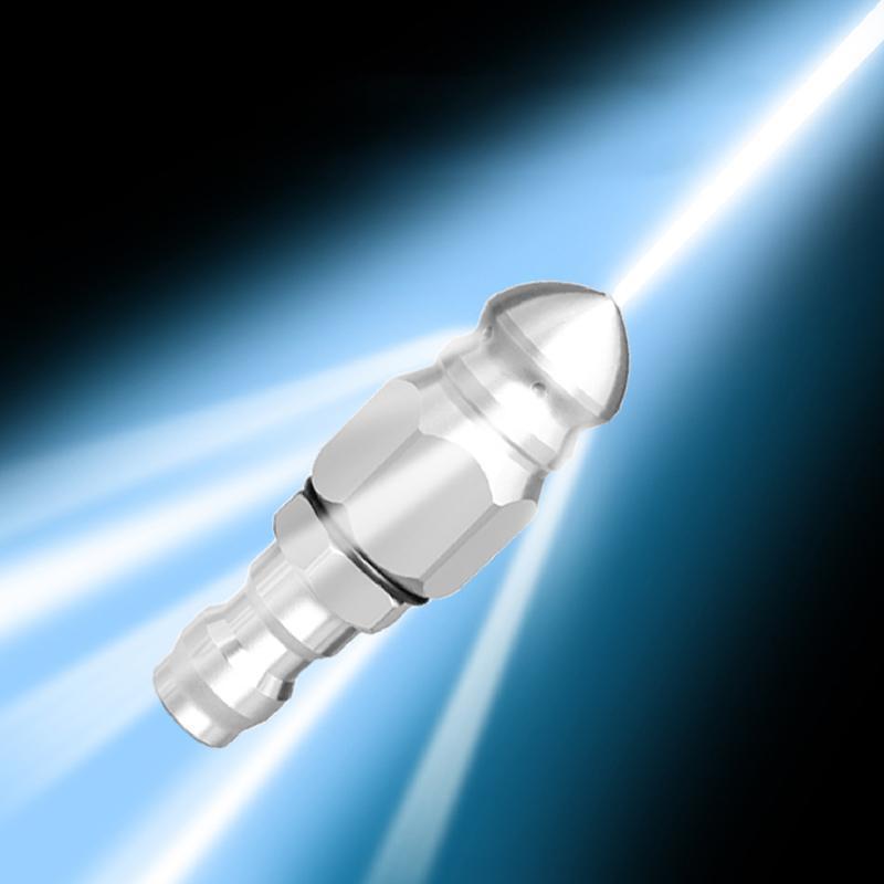 Newwellknownstar Máy rửa áp lực Cống Jitter Vòi phun làm sạch cống Vòi phun bằng thép không gỉ 1 / 4