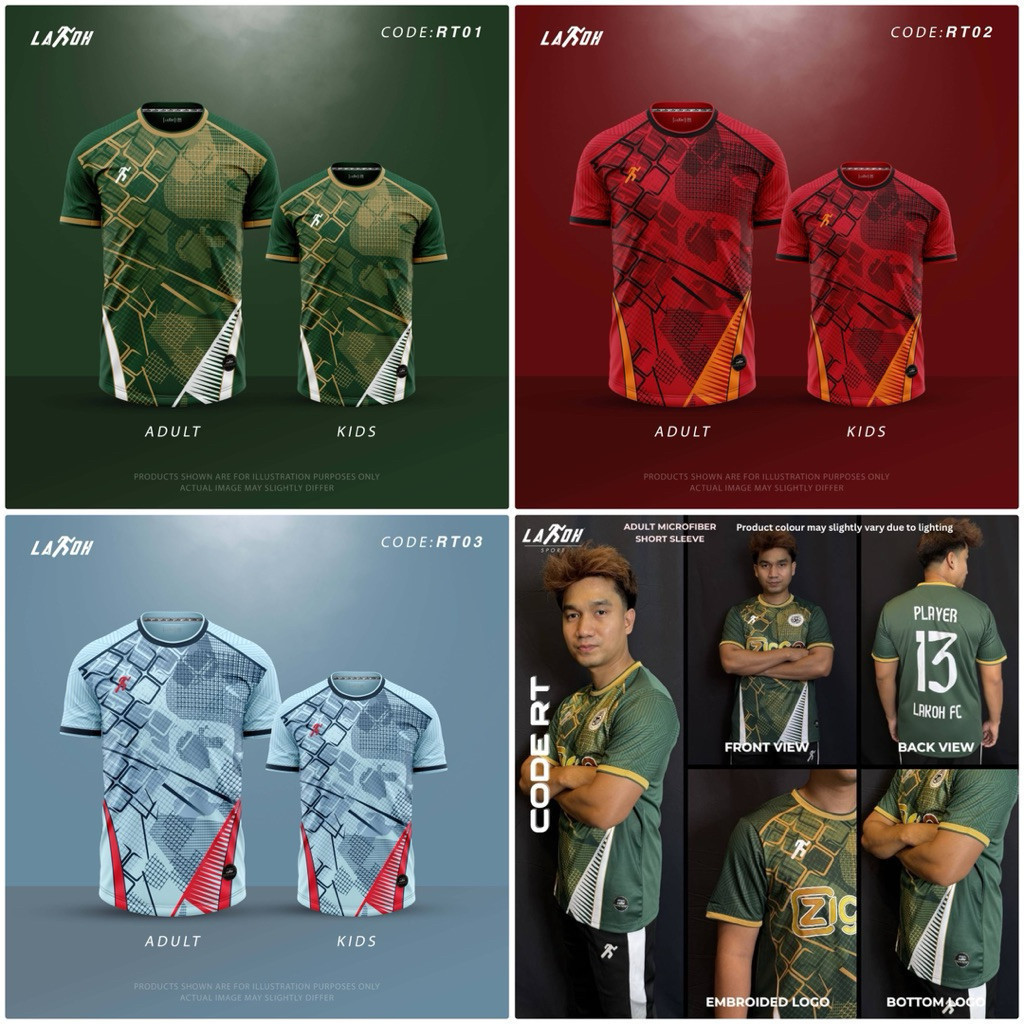 MỚI MICROFIBRE LAKOH SPORT KIDS & NGƯỜI LỚN / JERSEY SOCCER / JERSEY NHIÊN LIỆU