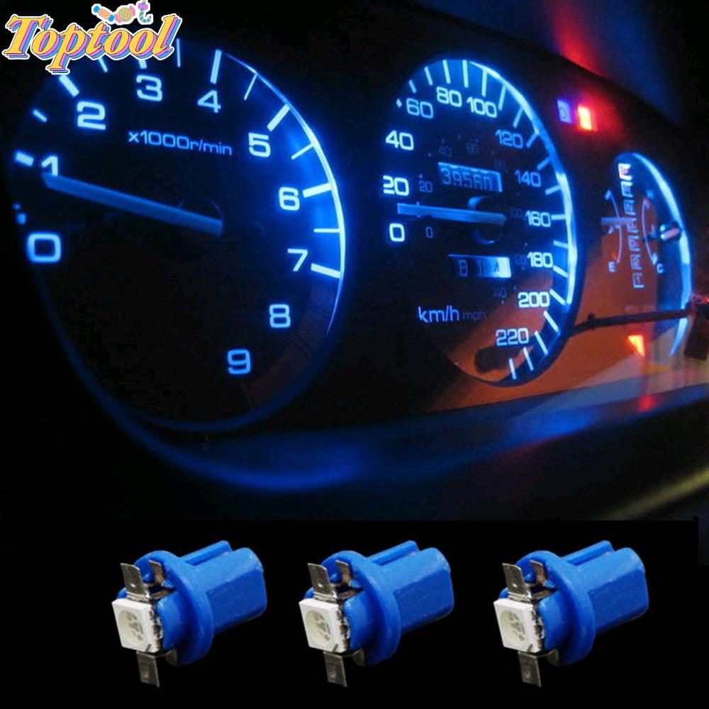 TOPTOOL 10 Đèn bảng điều khiển T5 B8.5D Xanh 12V LED
