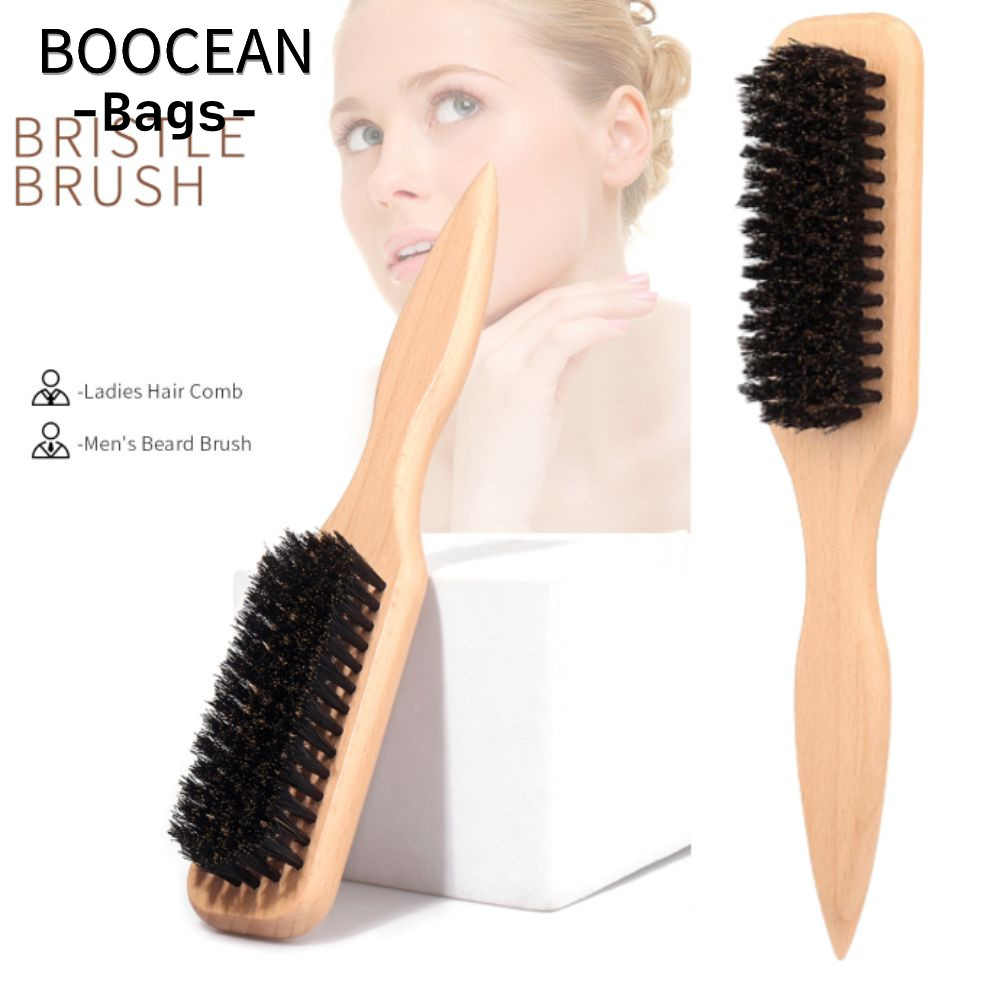 Lược làm tóc BOOCEAN, Bàn chải tóc lưng Flyaways, Bàn chải tạo kiểu tóc mượt kiểm soát cạnh cho Bun 