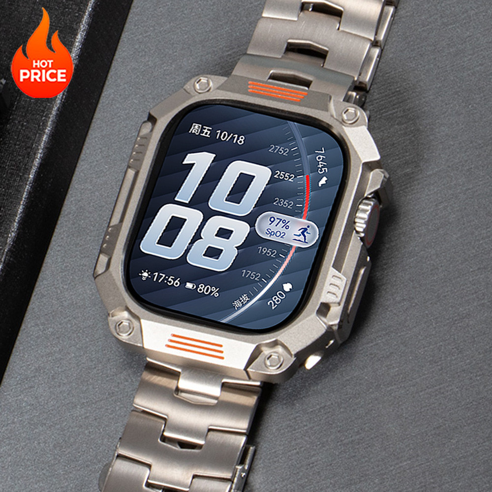 Kim Loại Giáp Hợp Kim Kẽm Bảo Vệ Khung Ốp điện thoại PC Tương Thích Cho Apple Watch Ultra 3 2 49mm i