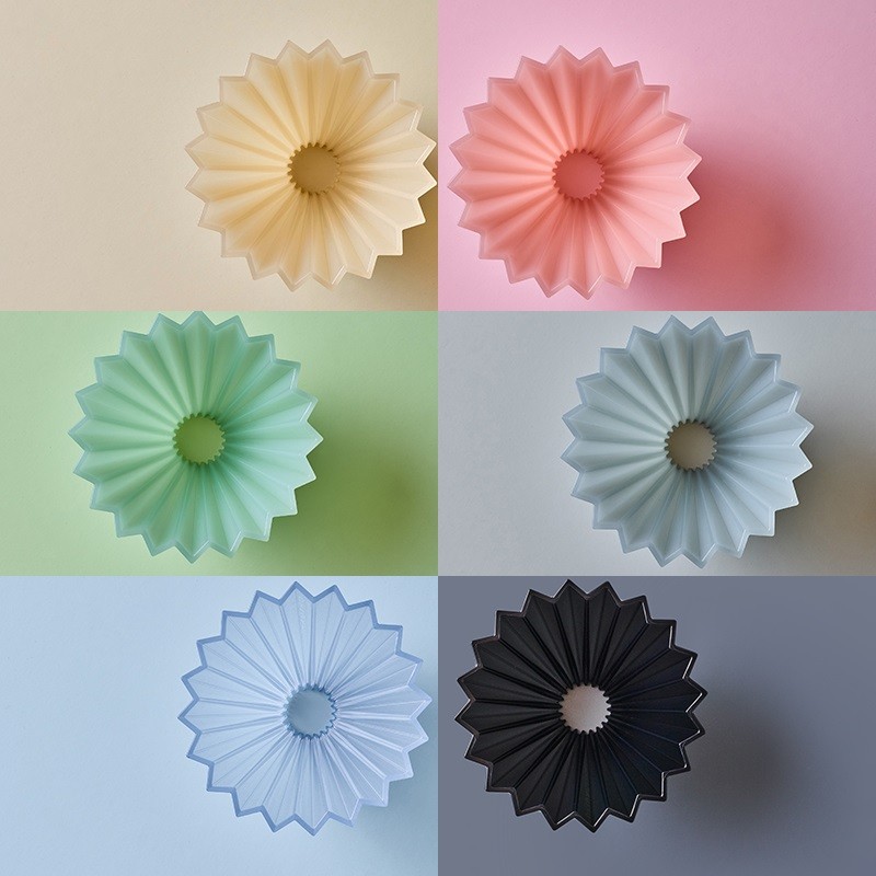 Nhật Bản Origami Không Khí Nhựa Origami Lọc Cốc Cầm Tay Cà Phê V60 Bánh Nhỏ Giọt Lọc Cốc Thiết Bị Mi