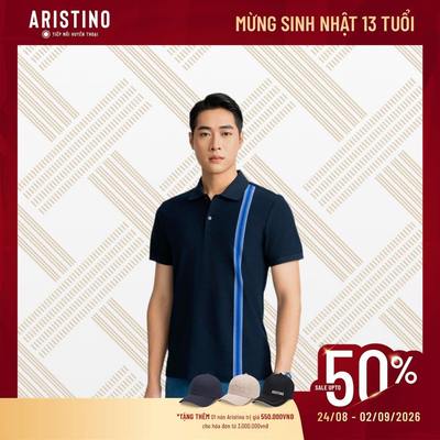 Áo Polo Nam Ngắn Tay Aristino Cotton Regular Fit APS056AZ