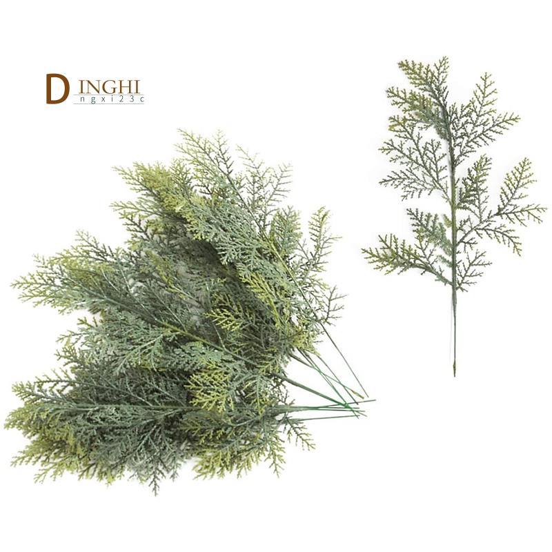 20 Chiếc Nhân Tạo Cedar Sprigs Giả Cedar Nhánh Cedar Thân Cây Sprigs Chọn DIY Phụ Kiện