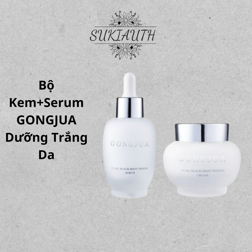 Bộ Kem+Serum GONGJUA Dưỡng Trắng Da