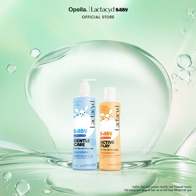 Bộ 1 Sữa Tắm Gội Trẻ em Lactacyd Baby Gentle Care 500ml +1 Lactacyd Baby Active Play 250ml