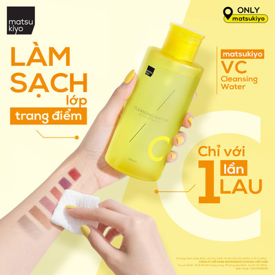 Nước tẩy trang matsukiyo VC Cleansing water Vitamin C 500ML