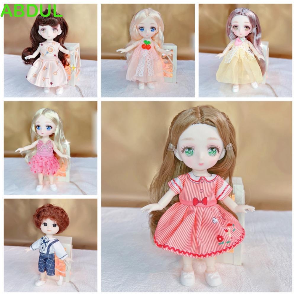 ABDUL 16cm Anime Mắt Đồ Chơi Búp Bê, Di Chuyển Được Khớp Bóng Cơ Thể Kawaii Bjd Doll, Thời Trang 1 /